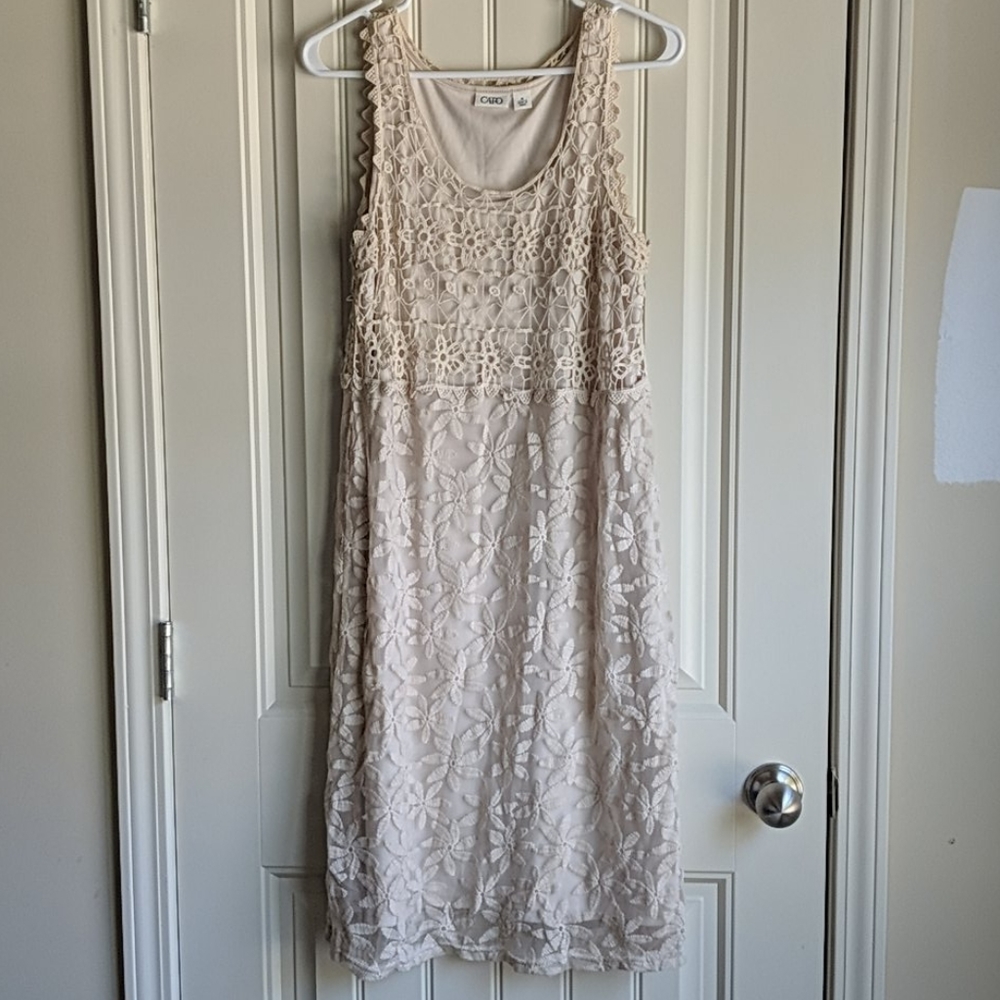 Cato Lace/Crochet Tank Dress